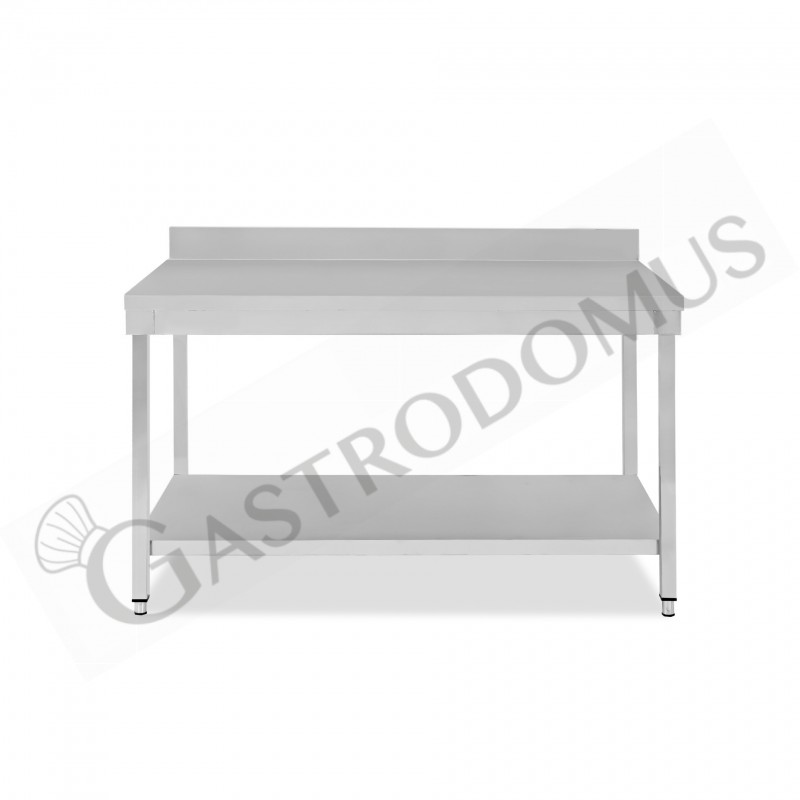 Tavolo inox 1 ripiano alzatina L 1600 mm x P 700 mm x H 965 mm Tavolo inox 1 ripiano alzatina L 1600 mm x P 700 mm x H 965 mm