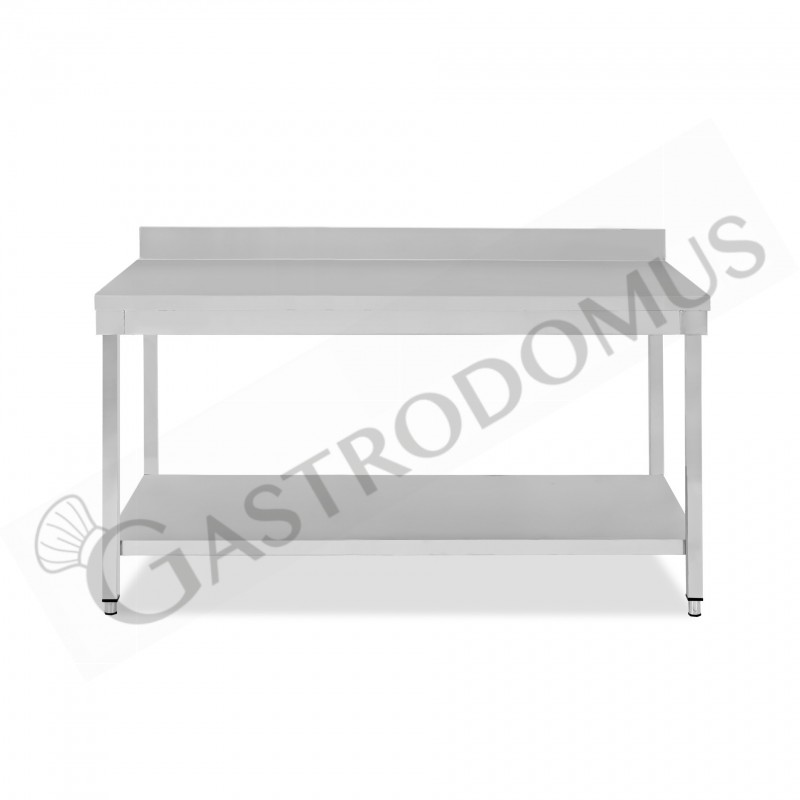 Tavolo inox 1 ripiano alzatina L 1700 mm x P 700 mm x H 965 mm Tavolo inox 1 ripiano alzatina L 1700 mm x P 700 mm x H 965 mm