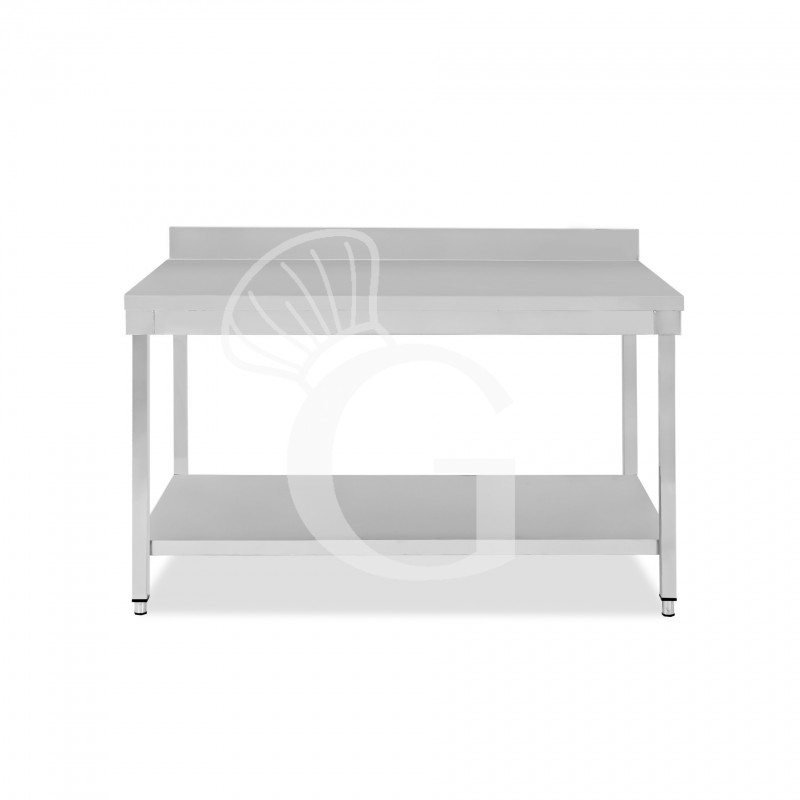 Tavolo inox 1 ripiano alzatina L 1600 mm x P 800 mm x H 965 mm Tavolo inox 1 ripiano alzatina L 1600 mm x P 800 mm x H 965 mm