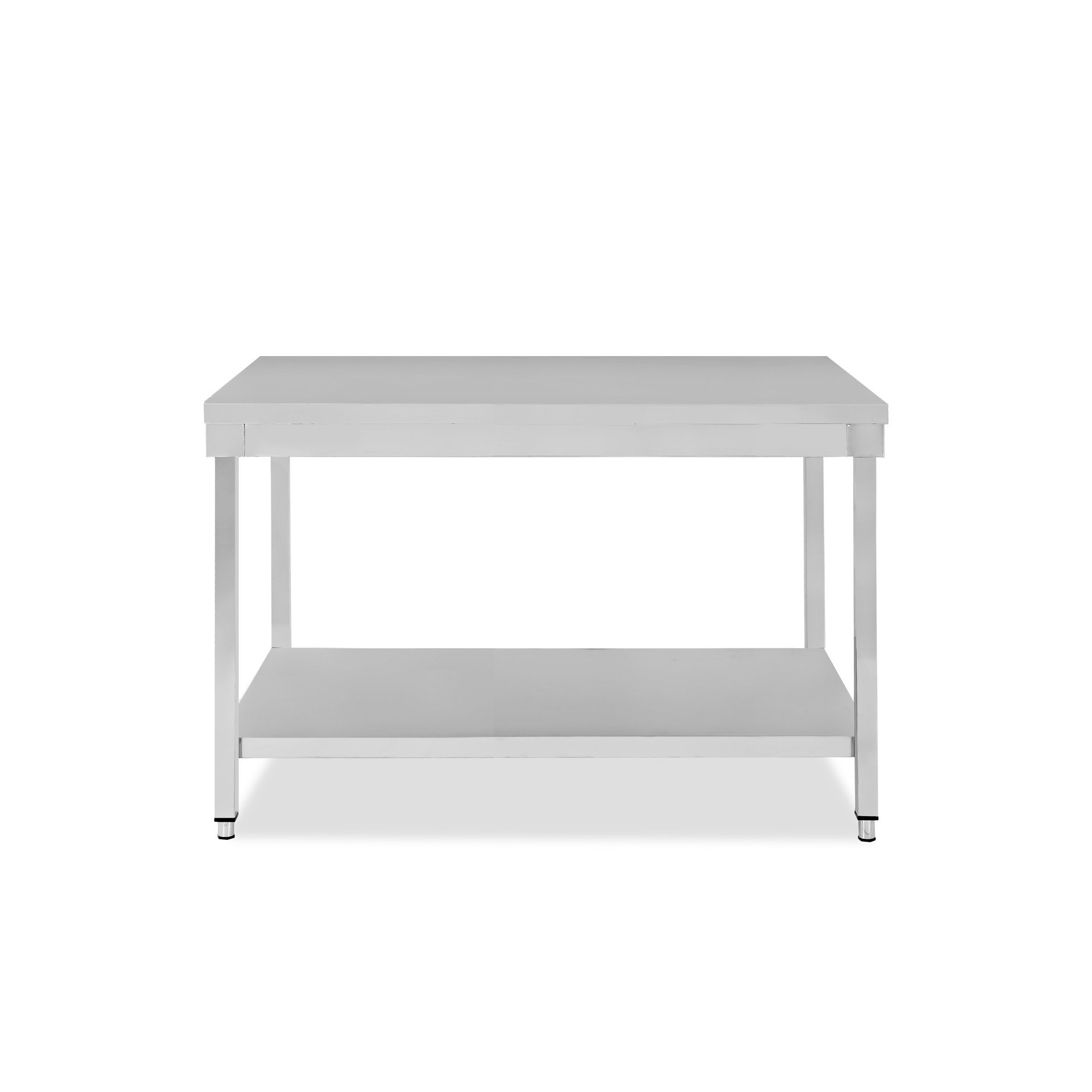 Tavolo inox 1 ripiano L 1300 mm x P 600 mm x H 865 mm