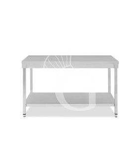 Tavolo inox 1 ripiano L 1500 mm x P 600 mm x H 865 mm