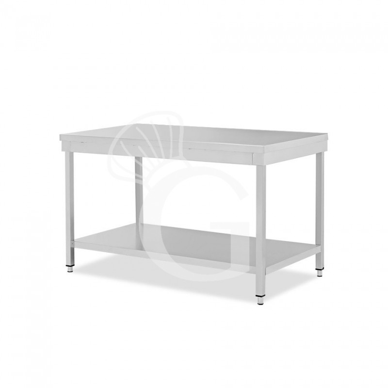 Tavolo inox 1 ripiano L 1600 mm x P 600 mm x H 865 mm