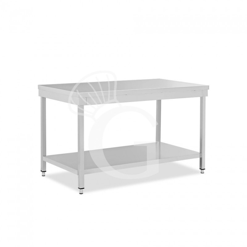 Tavolo inox 1 ripiano L 1600 mm x P 600 mm x H 865 mm