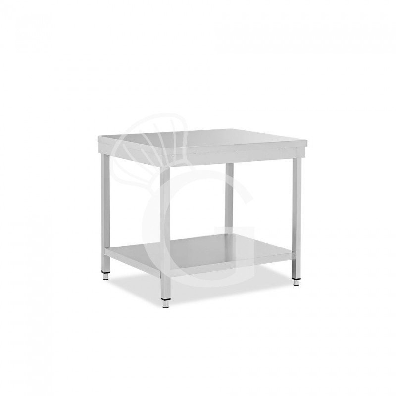 Tavolo inox 1 ripiano L 600 mm x P 700 mm x H 865 mm