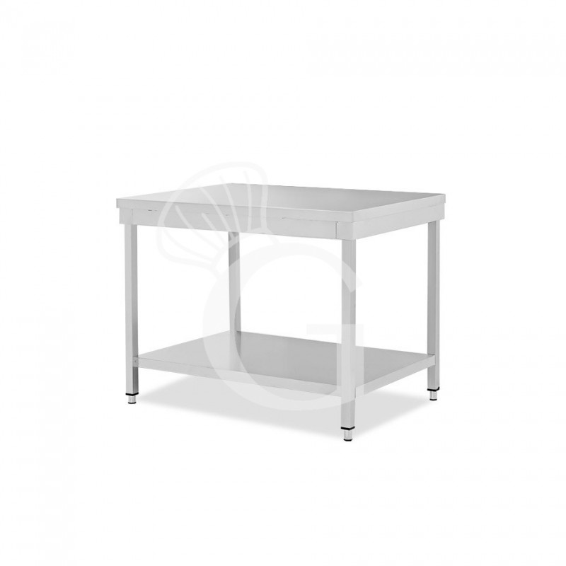 Tavolo inox 1 ripiano L 800 mm x P 700 mm x H 865 mm