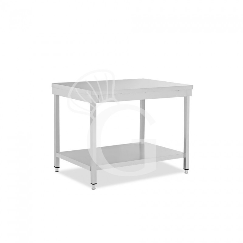 Tavolo inox 1 ripiano L 800 mm x P 700 mm x H 865 mm