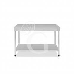Tavolo inox 1 ripiano L 1400 mm x P 700 mm x H 865 mm