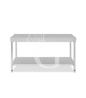 Tavolo inox 1 ripiano L 1700 mm x P 700 mm x H 865 mm