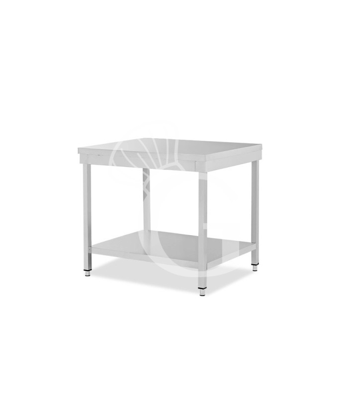 Tavolo inox 1 ripiano L 700 mm x P 800 mm x H 850 mm