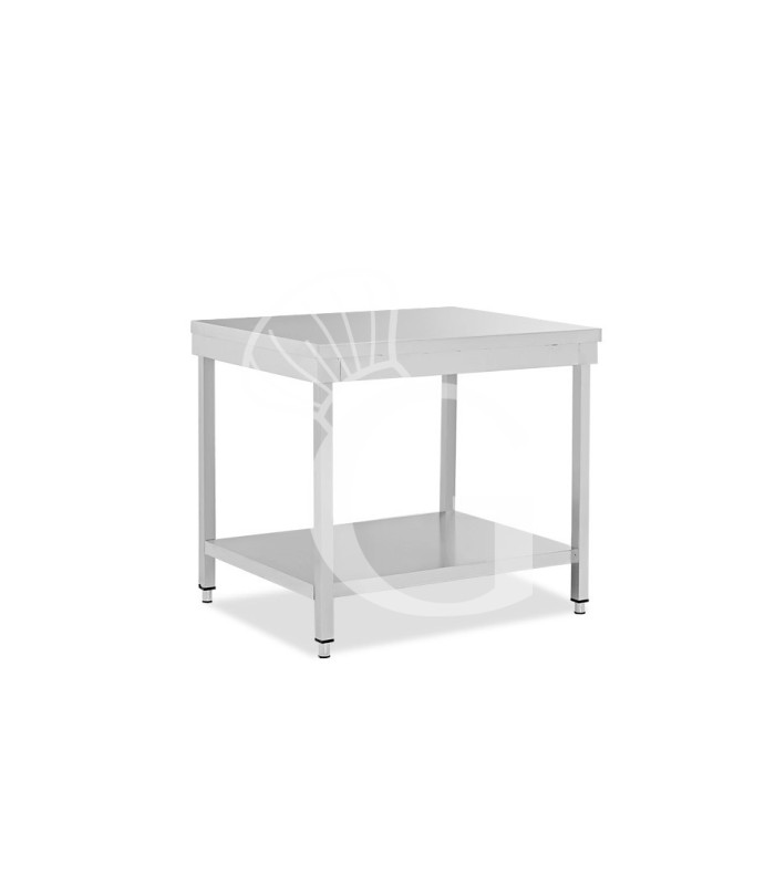 Tavolo inox 1 ripiano L 700 mm x P 800 mm x H 850 mm