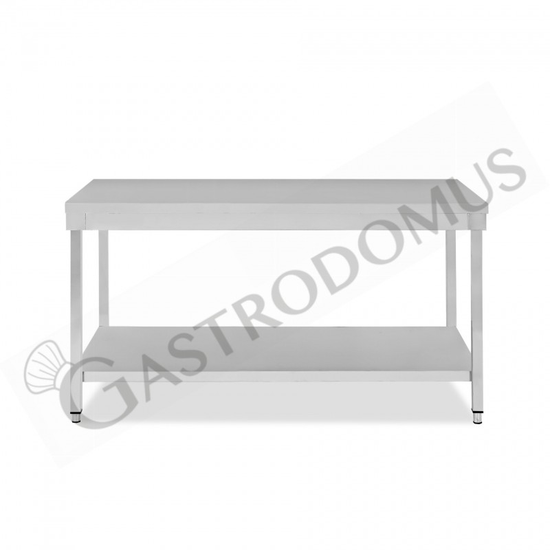 Tavolo inox 1 ripiano L 1800 mm x P 800 mm x H 865 mm Tavolo inox 1 ripiano L 1800 mm x P 800 mm x H 865 mm