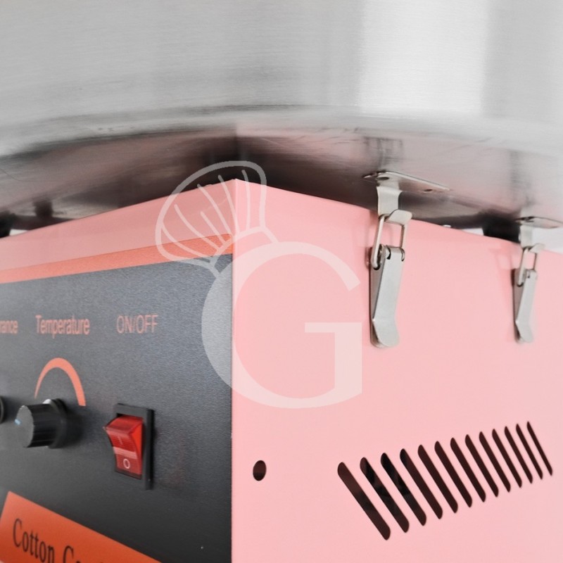 Macchina Zucchero Filato L 520 mm x P 520 mm x H 500 mm - dettaglio chiusura