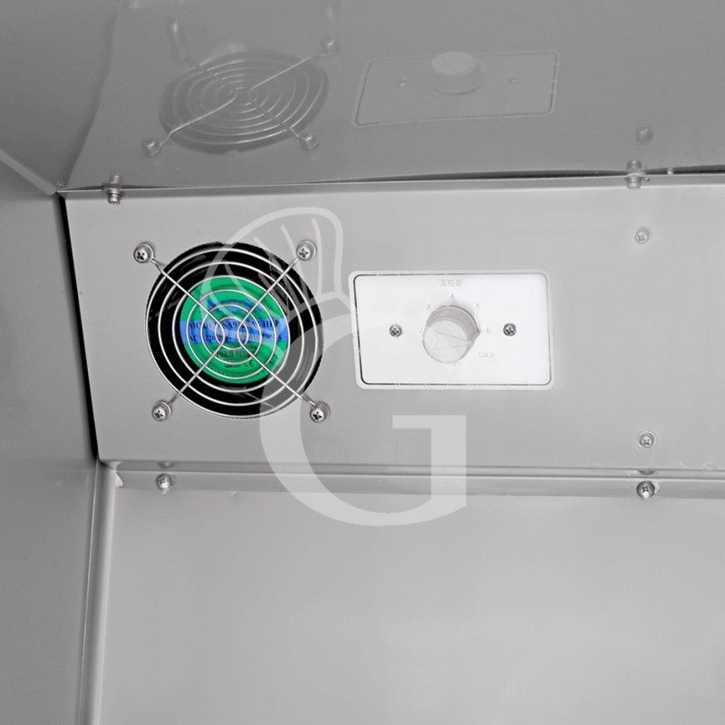 Armadio Refrigerato Ventilato doppia temperatura 2 porte +2°/+8°C e -18°/-22°C capacità 237+237 LT- dettaglio termostato interno