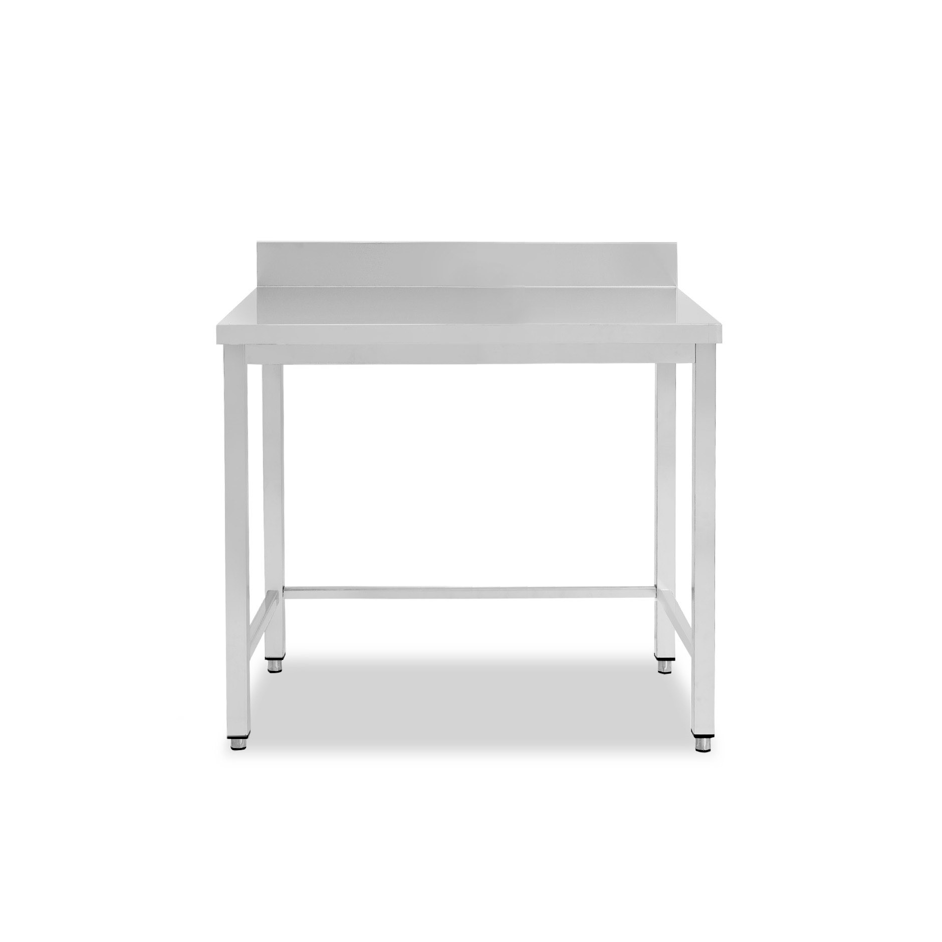 Tavolo inox con alzatina L 700 mm x P 600 mm x H 950 mm