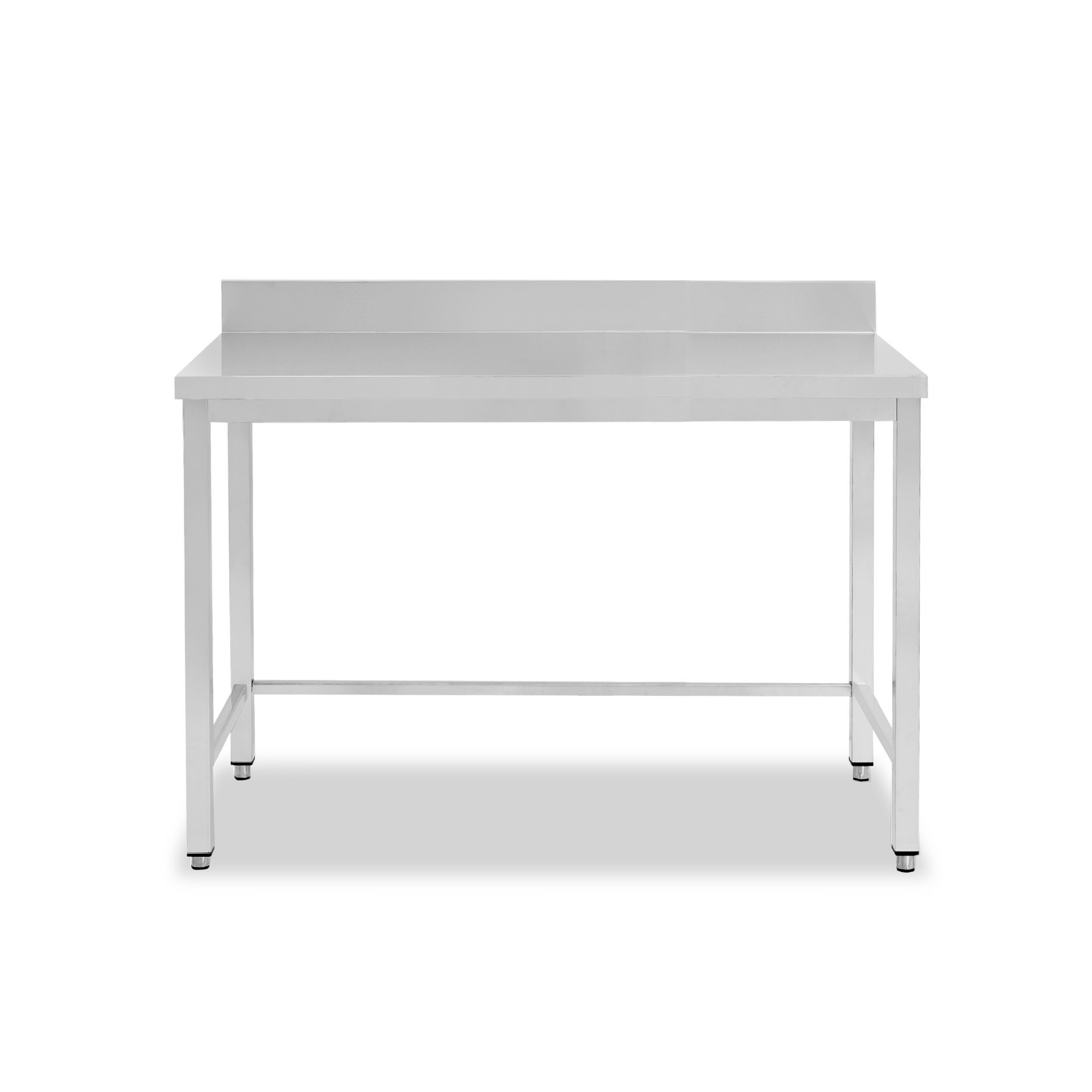Tavolo inox con alzatina L 1100 mm x P 600 mm x H 950 mm