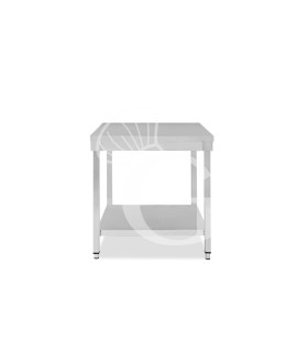 Tavolo inox 1 ripiano L 700 mm x P 700 mm x H 850 mm
