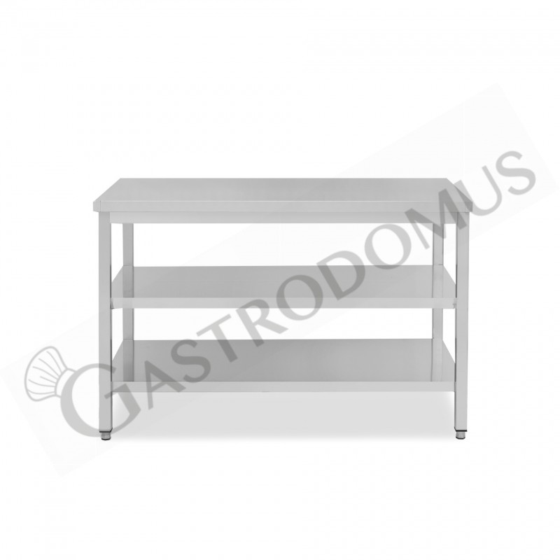 Tavolo inox 2 ripiani L 1700 mm x P 600 mm x H 865 mm Tavolo inox 2 ripiani L 1700 mm x P 600 mm x H 865 mm