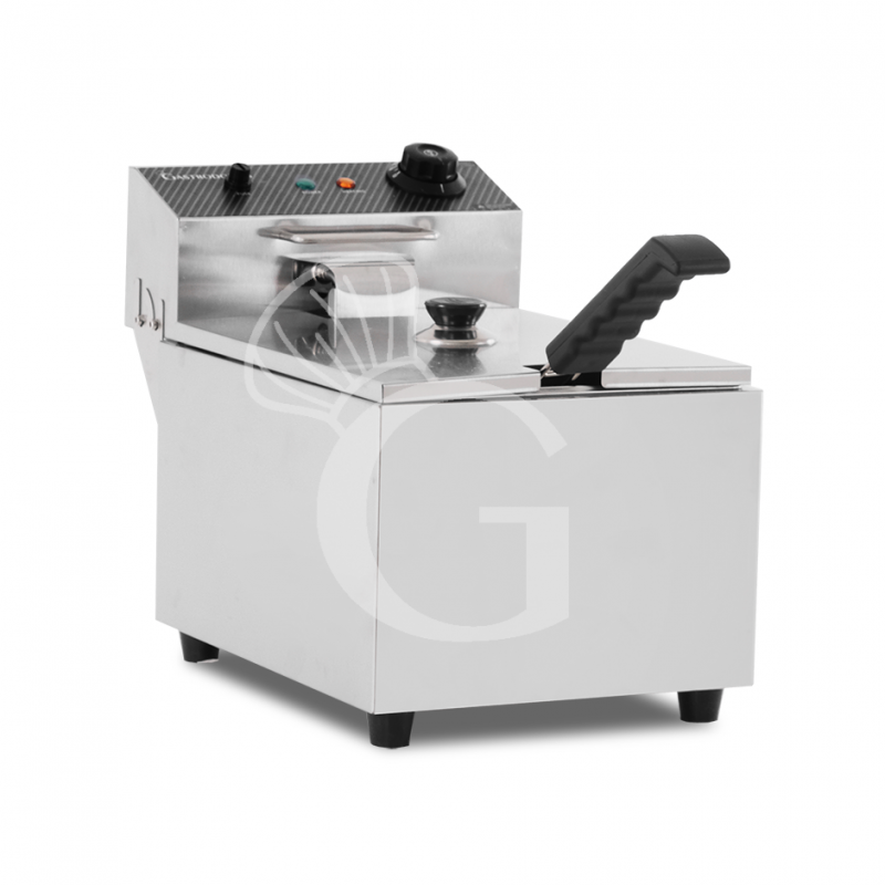 Friggitrice elettrica da banco 1 vasca 8 LT potenza 0,28 kW Monofase