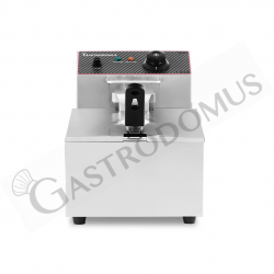 Friggitrice elettrica da banco 1 vasca 6 LT potenza 2,5 KW Monofase