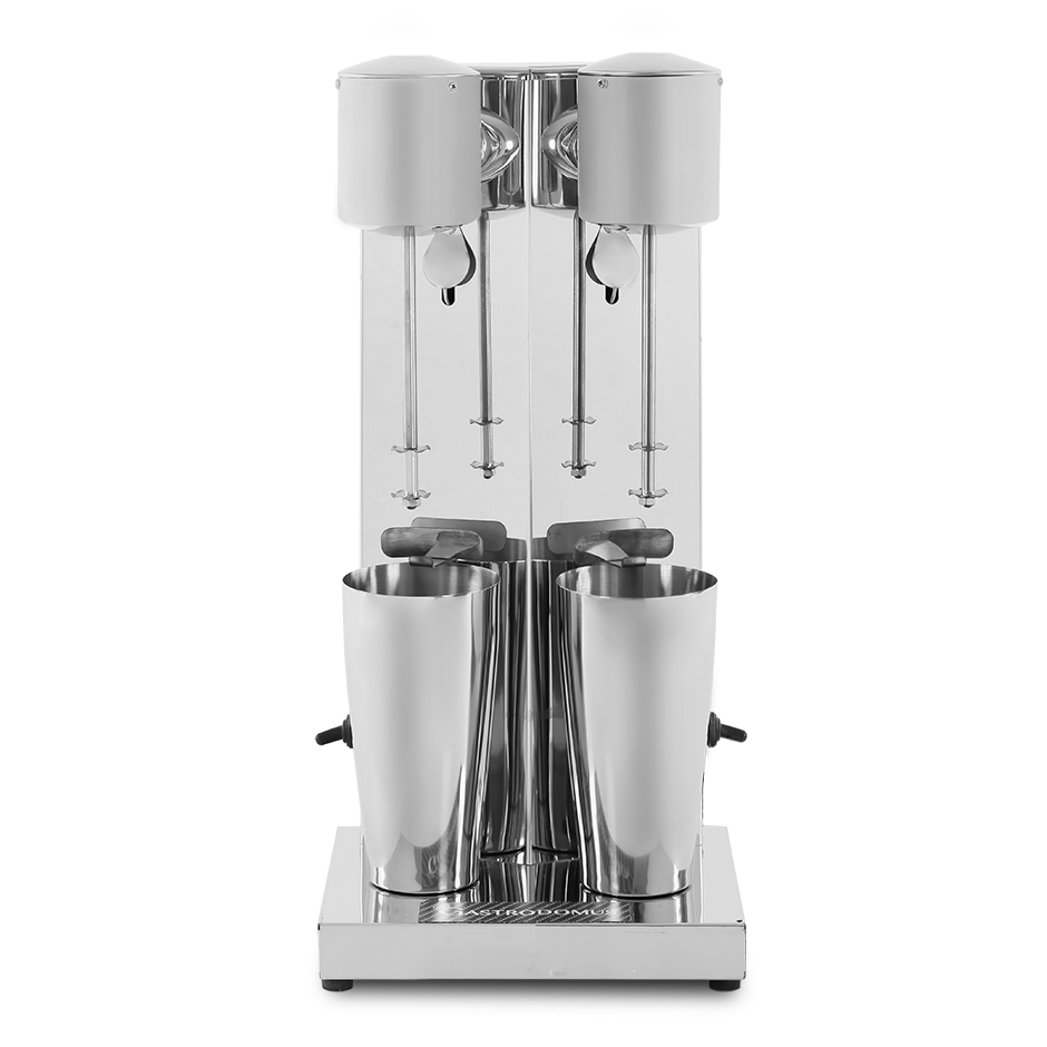 Mixer Frappè 2 bicchieri in acciaio inox 0,18 KW + 0,18 KW, 15.000 rpm, L 230 mm x P 190 mm x H 500 mm
