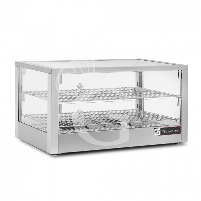 Vetrina Riscaldata vetro e inox +30°C/+90°C 80 LT L 700 mm x P 400 mm x H 360 mm