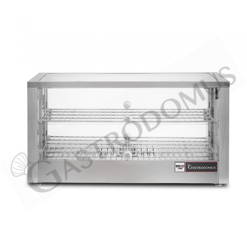 Vetrina Riscaldata vetro e inox +30°C/+90°C 80 LT L 700 mm x P 400 mm x H 360 mm