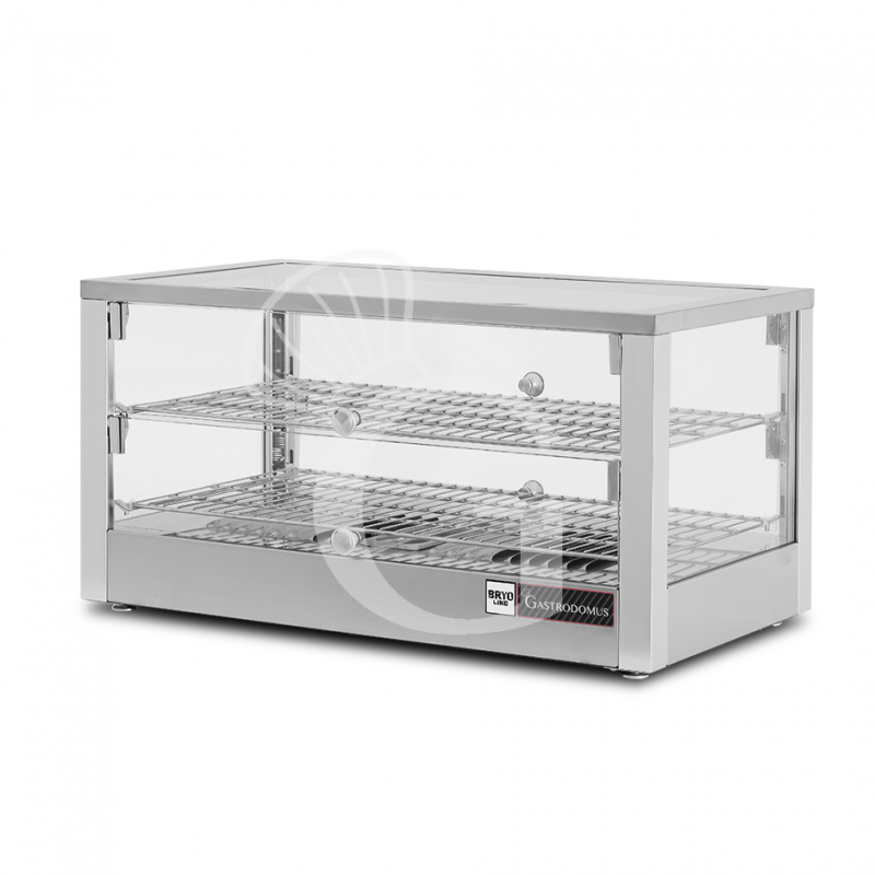 Vetrina Riscaldata vetro e inox +30°C/+90°C 80 LT L 700 mm x P 400 mm x H 360 mm
