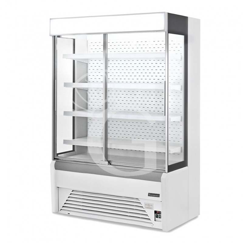 Murale espositivo ventilato Ettore con porte scorrevoli Temperatura +1°/+10°C L 1630 mm