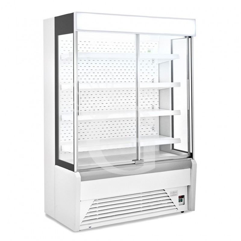 Murale espositivo ventilato Ettore con porte scorrevoli Temperatura +1°/+10°C L 1630 mm