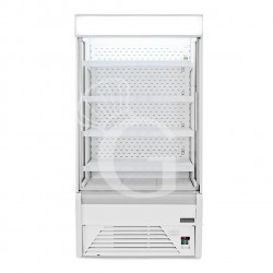 Murale espositivo ventilato Ettore con tenda notte Temperatura +1°/+10°C L 1020 mm