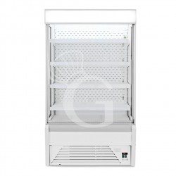 Murale espositivo ventilato Ettore con tenda notte, Temperatura +1°/+10°C, L 1330 mm