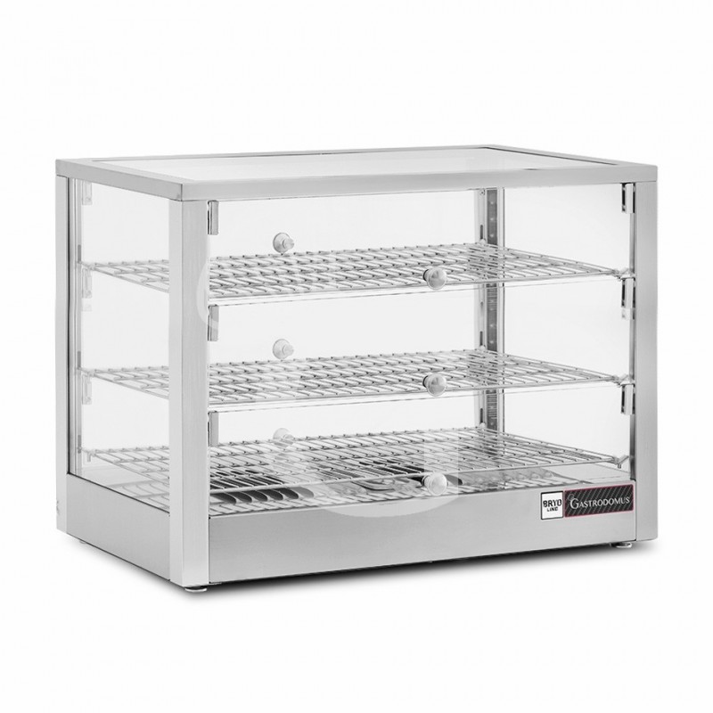 Vetrina Riscaldata vetro e inox +30°C/+90°C 115 LT L 700 mm x P 400 mm x H 485 mm