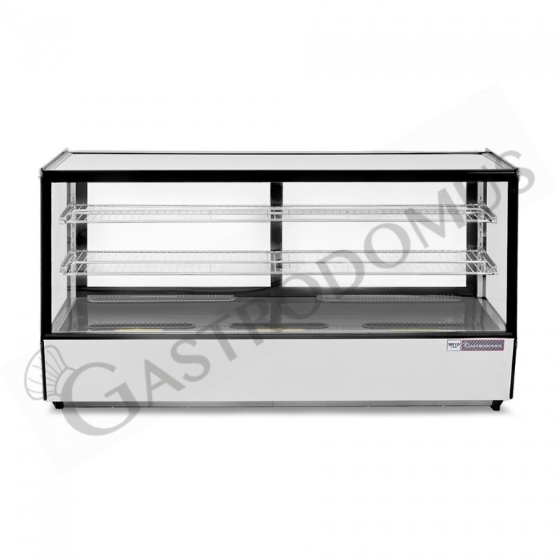 Espositore refrigerato da banco ventilato 200 LT luce interna a LED L 1210 mm x P 565 mm x H 675 mm Espositore refrigerato da banco ventilato 200 LT luce interna a LED L 1210 mm x P 565 mm x H 675 mm