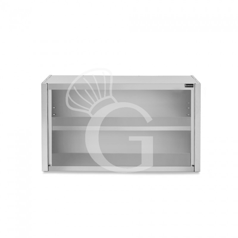 Pensile inox a giorno con 1 ripiano, L 1000 mm x P 400 mm x H 800 mm Pensile inox a giorno con 1 ripiano, L 1000 mm x P 400 mm x H 800 mm