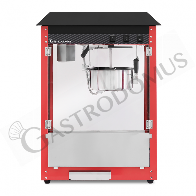 Macchina Popcorn Monofase capacità 2,26 Kg L 540 mm x P 400 mm x H 750 mm Macchina Popcorn Monofase capacità 2,26 Kg L 540 mm x P 400 mm x H 750 mm