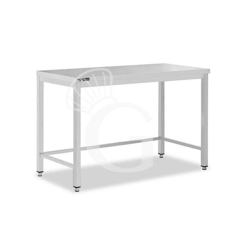 Tavolo inox L 1300 mm x P 600 mm x H 865 mm