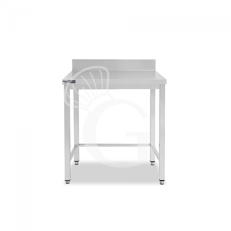 Tavolo inox con alzatina L 400 mm x P 700 mm x H 965 mm Tavolo inox con alzatina L 400 mm x P 700 mm x H 965 mm