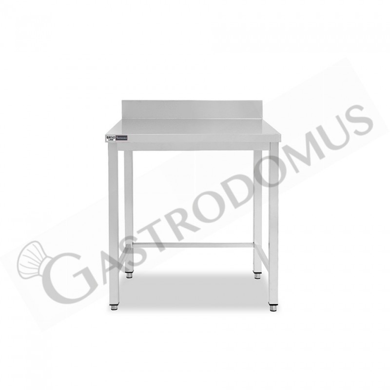 Tavolo inox con alzatina L 500 mm x P 700 mm x H 965 mm Tavolo inox con alzatina L 500 mm x P 700 mm x H 965 mm
