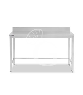 Tavolo inox con alzatina L 1700 mm x P 700 mm x H 965 mm