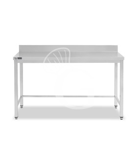 Tavolo inox con alzatina L 1800 mm x P 800 mm x H 965 mm
