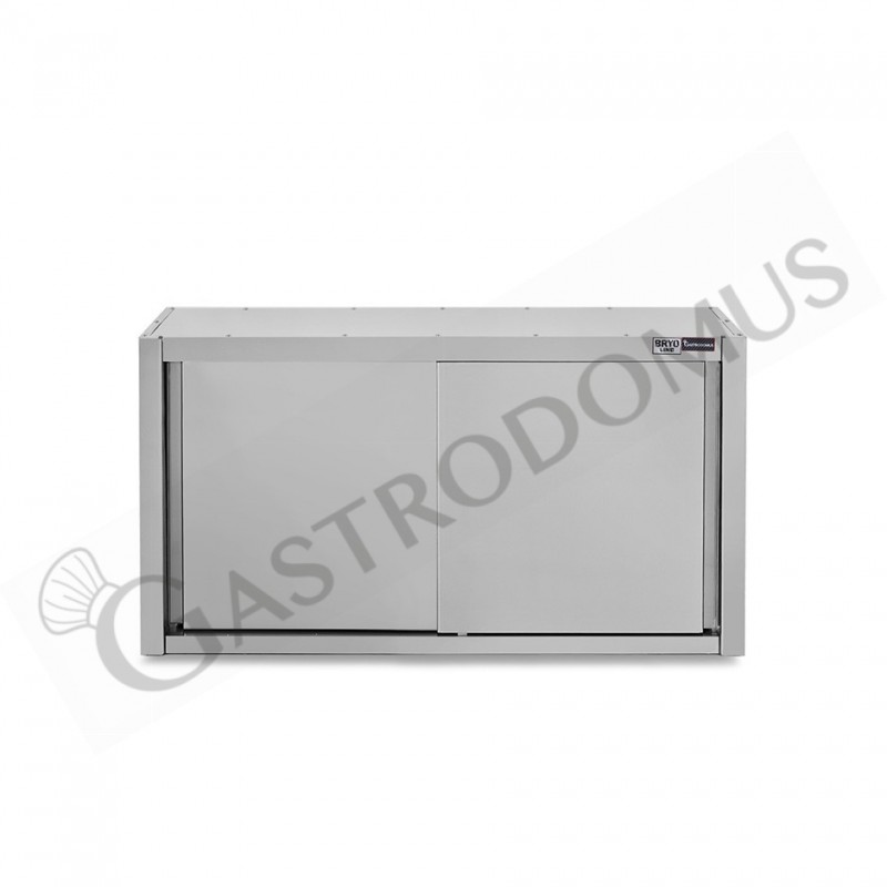 Pensile acciaio inox con porte scorrevoli, 1 ripiano, L 1200 x P 400 x H 800 mm Pensile acciaio inox con porte scorrevoli, 1 ripiano, L 1200 x P 400 x H 800 mm