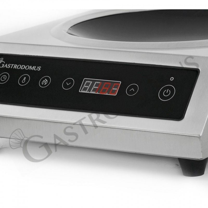 Wok a induzione 1 zona di cottura L 340 mm x P 445 mm x H 130 mm 3500 W