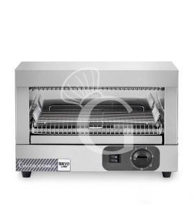 Tostapane professionale monofase L 490 mm x P 260 mm x H 300 mm 3 pinze cassetto raccogli briciole