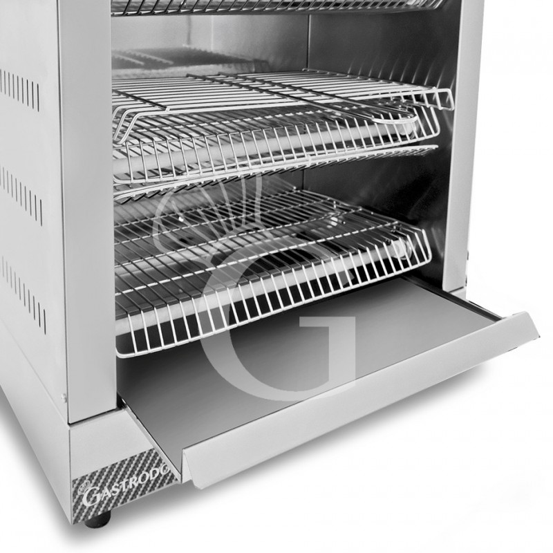 Tostapane 3 Kw monofase L 490 mm x P 260 mm x H 370 mm 6 pinze cassetto raccogli briciole