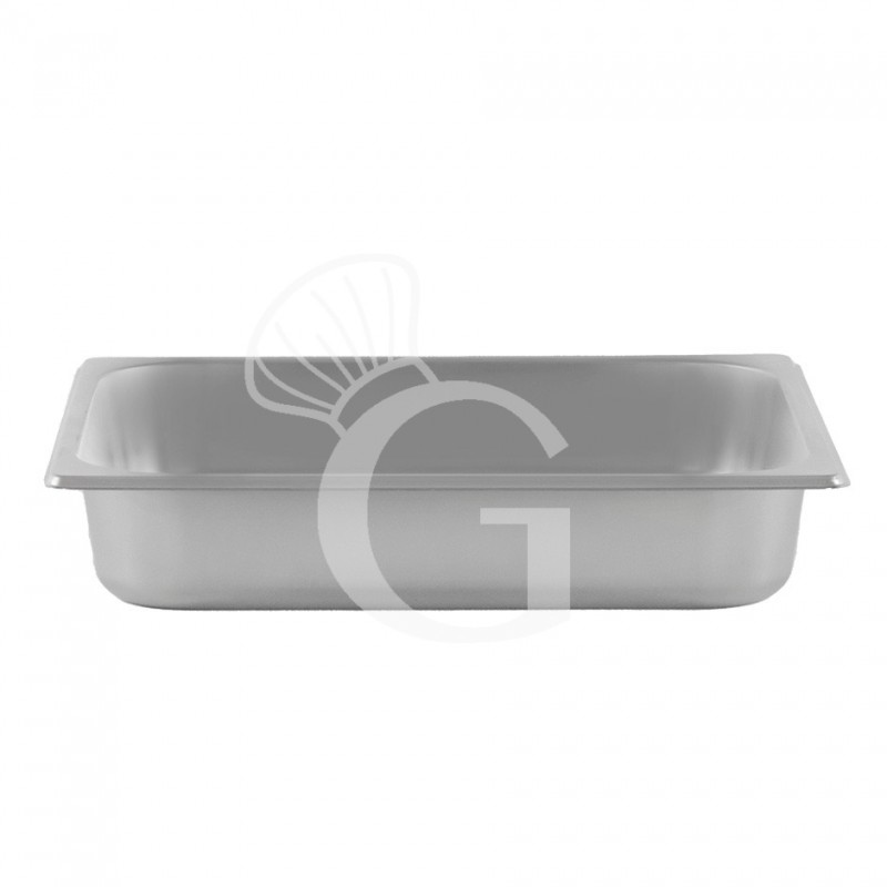 Teglia in acciaio inox GN 2/3 L 353 mm x P 325 mm x H 60 mm