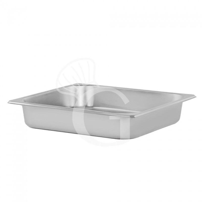 Teglia in acciaio inox GN 2/3 L 353 mm x P 325 mm x H 60 mm