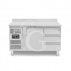 Tavolo Refrigerato 3 cassetti 1 porta 700 mm -2°C/+8°C alzatina motore a sinistra