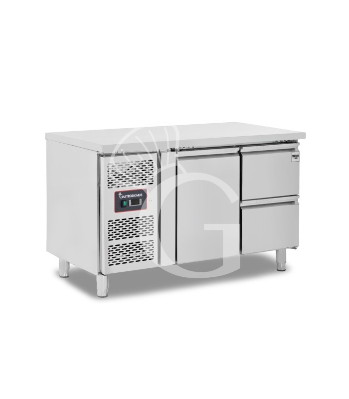 Tavolo Refrigerato 2 cassetti 1 porta 700 mm +2°C/+8°C Motore a sinsitra