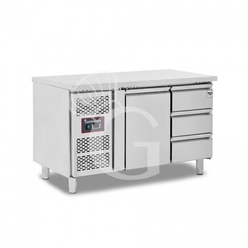 Tavolo Refrigerato 3 cassetti 1 porta 700 mm -2°C/+8°C Motore a sinistra