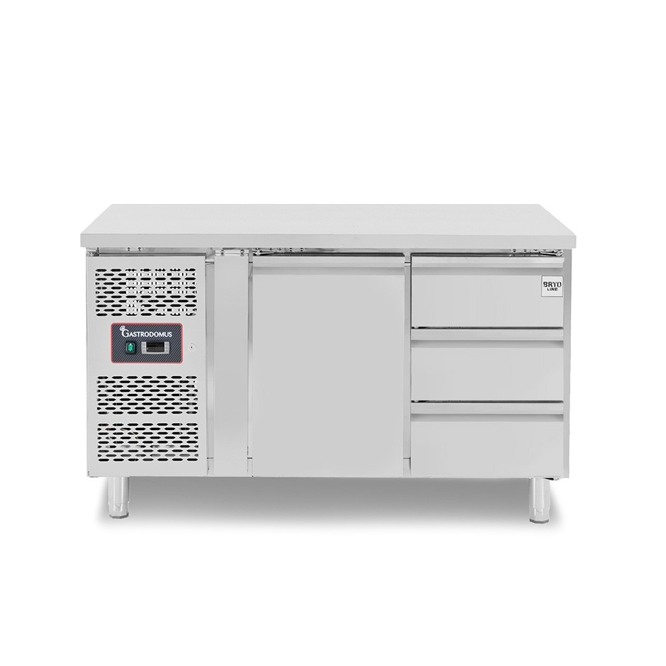 Tavolo Refrigerato 3 cassetti 1 porta 700 mm -2°C/+8°C Motore a sinistra
